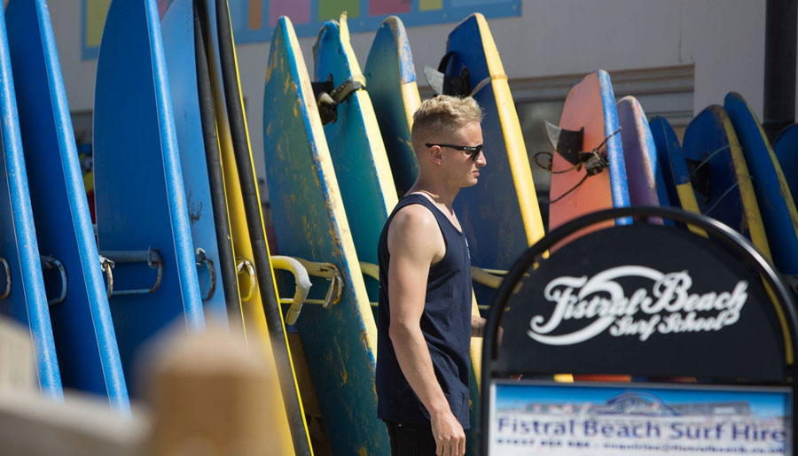 Group surf lessons fistral beach