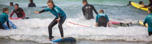 School group surf lessons