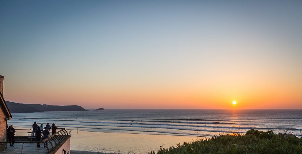 Sunset Surf Fistral Beach